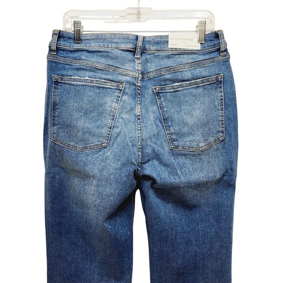 Warp + Weft High-Rise Bootcut Jeans Medium Wash Size 10/30 Womens Denim - Picture 12 of 12